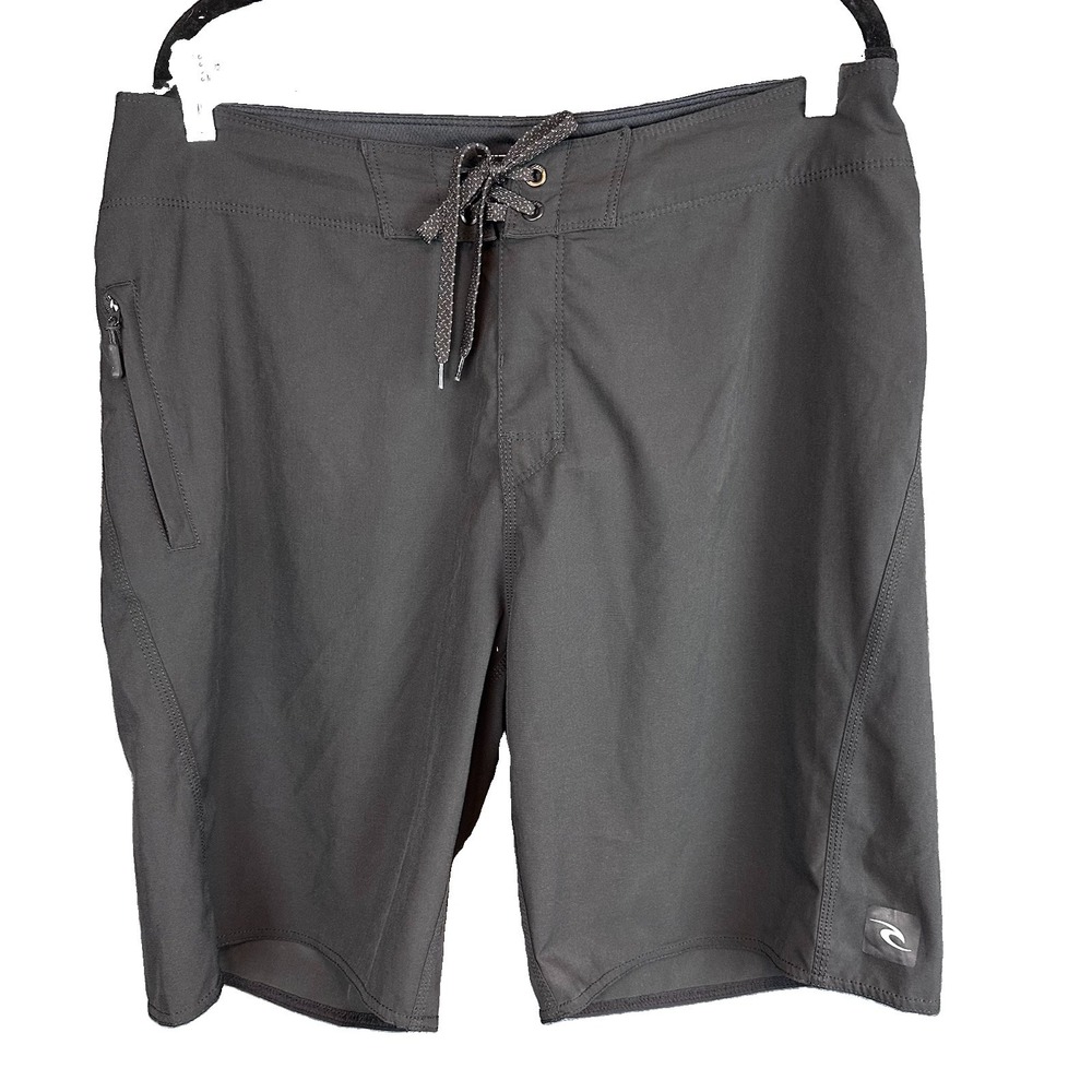 Rip Curl Mirage Shorts Mens 36 Black Loose Fit Boardshorts Stretch Pockets Surf